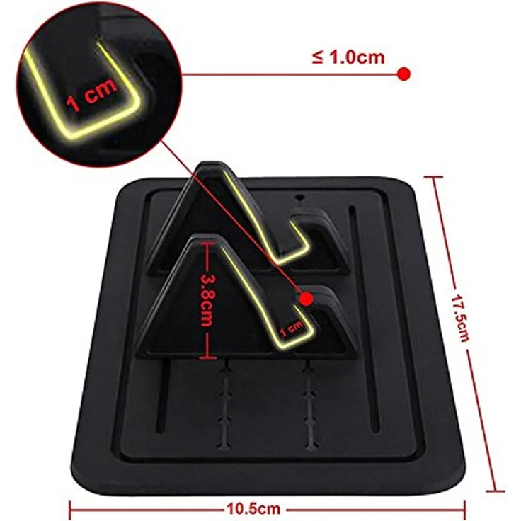 L&P A144 Universal Silikon Handyhalterung Antirutschmatte Auto Anti Rutsch Handy Matte Mehrzweck Haft Pad Haftpad Anti-Rutschmatte Handy Halterung Ständer für Smartphone wie iPhone 7 7 Plus 6s 6 5 4 Samsung Galaxy S7 S6 S5 S4 – Bild 5