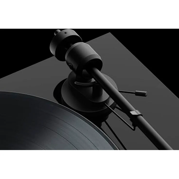 Pro-Ject E1 Phono, Plug & Play Einsteiger Plattenspieler mit elliptischer Tonabnehmernadel, schaltbarer Phono Vorstufe und elektronischer Geschwindigkeitsänderung, Schwarz – Bild 4