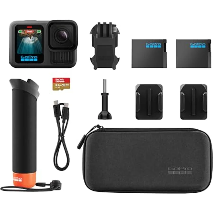 GoPro HERO13 Black Action Cam Bundle 5,3K, Bluetooth, WLAN (Wi-Fi) – Bild 2