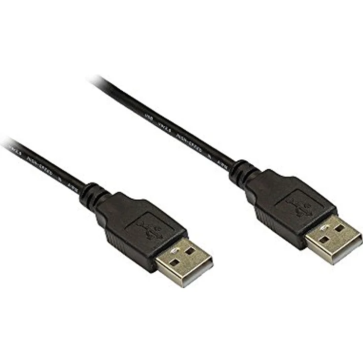 Anschlusskabel USB 2.0 Stecker A an Stecker A, 1,8m, schwarz, Good Connections – Bild 2