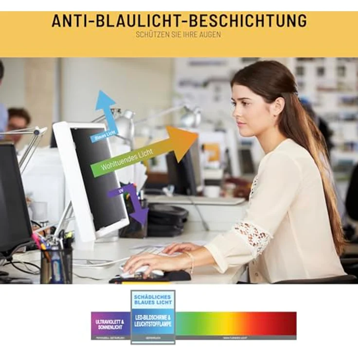 VistaProtect Premium Blickschutzfilter, Privacy Filter & Blickschutzfolie für Computermonitore (23.6³ Zoll) – Bild 6