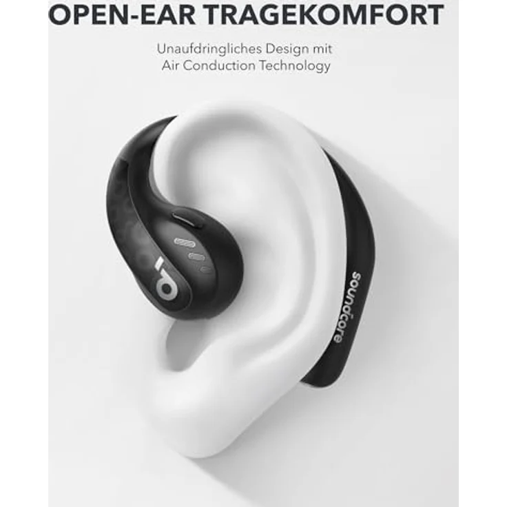soundcore by Anker AeroFit Pro Open-Ear Kopfhörer, Ultra leicht, Bequem, Ergonomisches Design, Intensiver Sound LDAC, Bluetooth 5.3, IPX5 Wasserschutz, 46h Akku, App, Kabellos – Bild 2