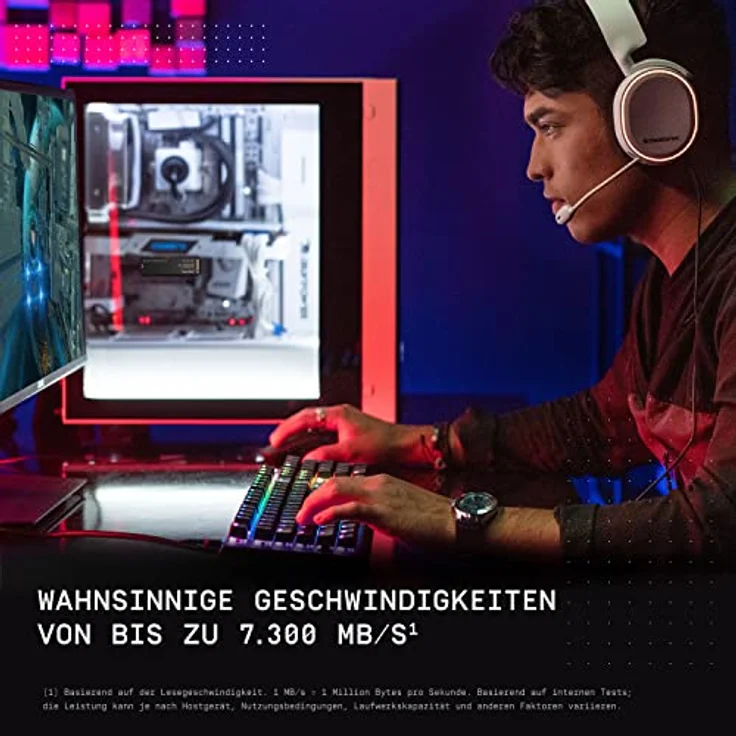 WD_BLACK SN850X NVMe SSD 1 TB interne SSD (Gaming Speicher, PCIe Gen4-Technologie, Lesen 7.300 MB/s, Schreiben 6.300 MB/s) Schwarz – Bild 3