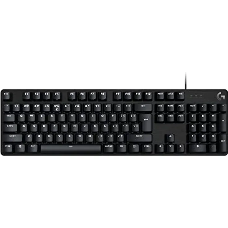 Logitech G 413 SE Full-Size Mechanische Gaming-Tastatur - beleuchtet, taktil, Anti-Ghosting, Belgisches AZERTY Layout, Schwarz