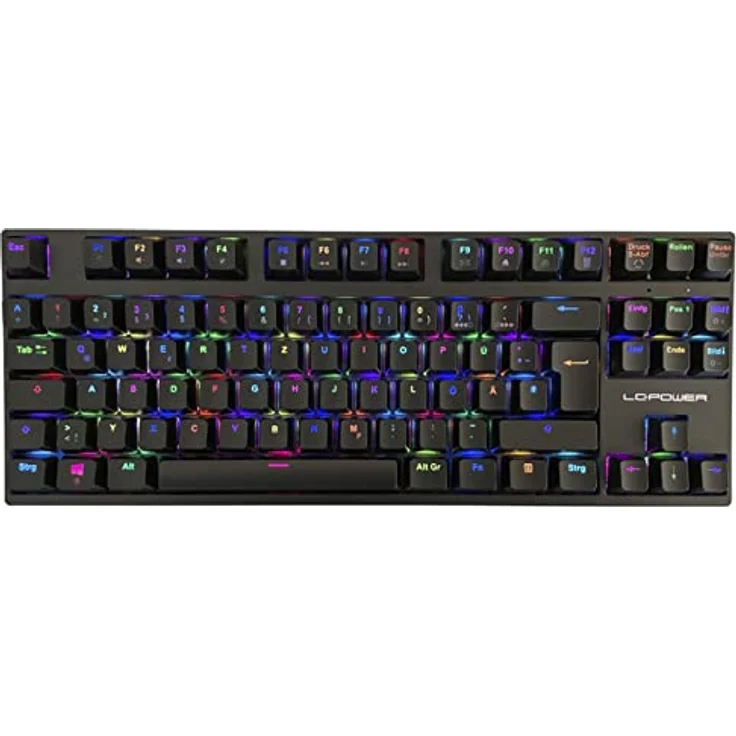 LC-Power LC-KEY-MECH-2-RGB-C-W, Mechanische TKL-Gaming-Tastatur mit Gateron Red Switches, Schwarz – Bild 2