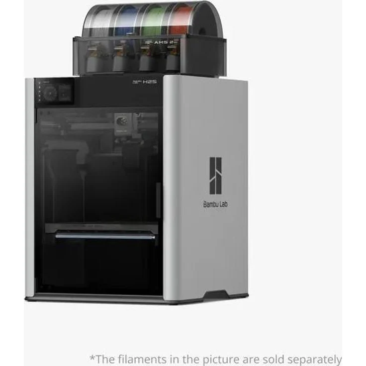 Bambu Lab H2S AMS Combo, 3D-Drucker mit 340 × 320 × 340 mm Bauvolumen, automatischer Filamentverwaltung und Druckgeschwindigkeiten bis zu 1000 mm/s