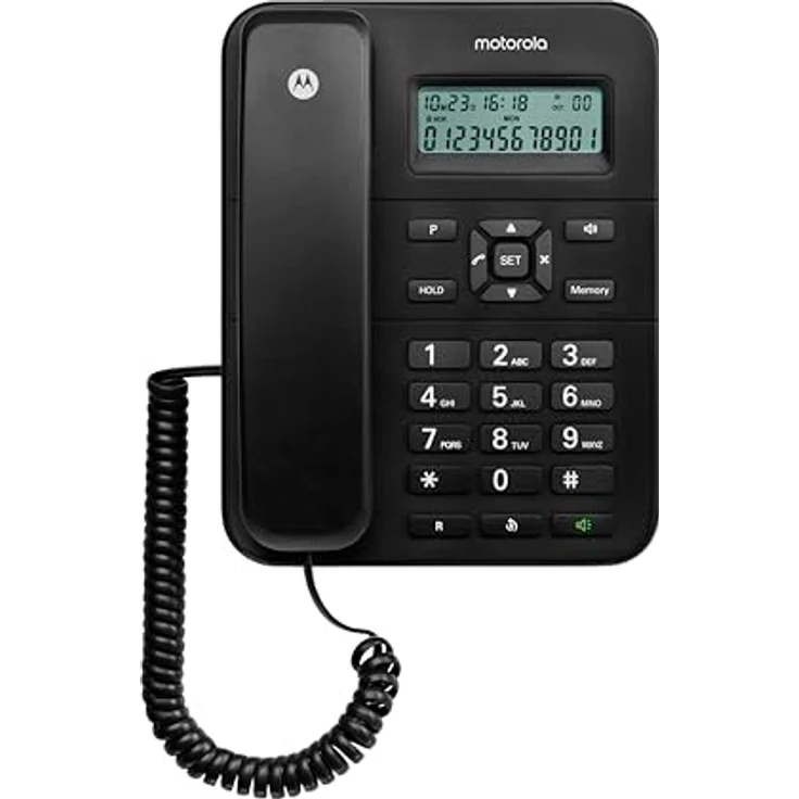 Motorola CT202, Festnetztelefon, schwarz (E08000CT2N1GES38) – Bild 2
