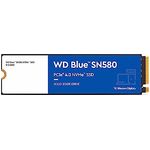 WD Blue SN580 250GB M.2 NVMe SSD, PCIe Gen4 x4, mit bis zu 4.000 MB/s Lesegeschwindigkeit