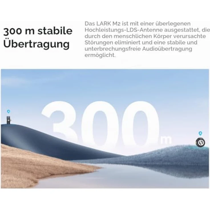 Hollyland Mikrofon Lark M2 für USB-C, drahtloses Mikrofon mit verlustfreier Klangwiedergabe, 30 Stunden Akkulaufzeit – Bild 6