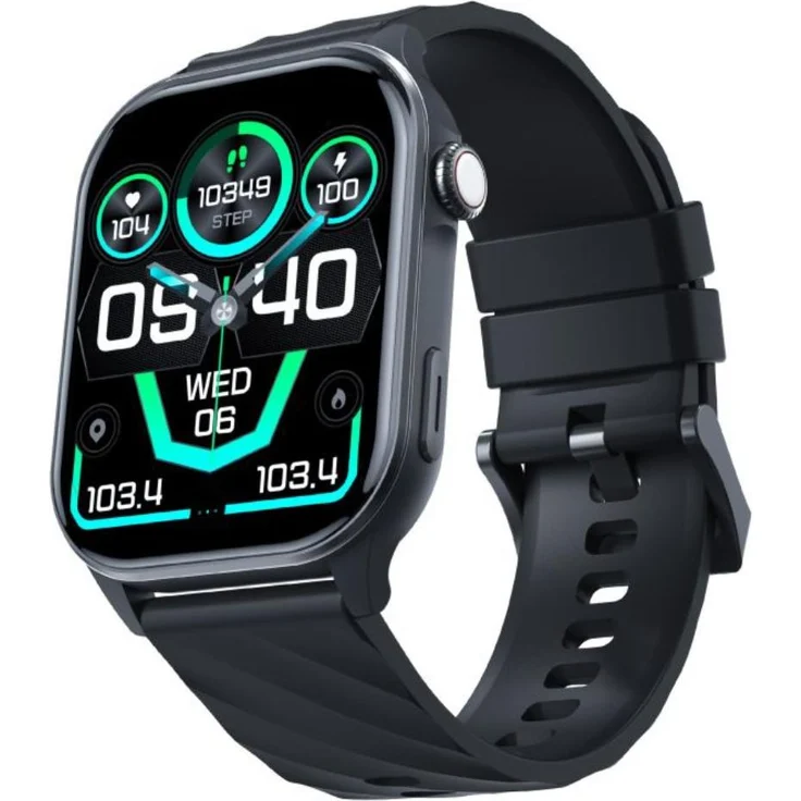 3mk Smartwatch Altora Easy Touch, Fitness-Uhr mit Touchscreen, schwarz