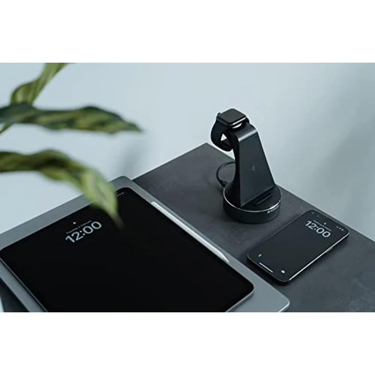 Verbatim 2-in-1 Qi MFi Wireless Charger WCS-01, für iPhone, Apple Watch & Qi-fähige Geräte, Handy Ständer mit induktiver Ladestation, kabelloses Ladegerät für Apple, Samsung und mehr – Bild 5