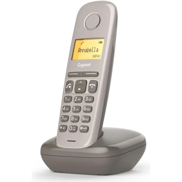 Gigaset A270 Schnurloses Telefon 3,81cm/1,5 beleuchtetes Grafikdisplay braun – Bild 3