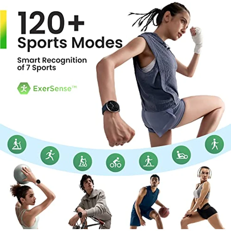 Amazfit GTR Mini Smartwatch für Frauen und Männer, mit präzisem GPS-Tracking, Fitness-Sportuhr mit 120+ Sportmodi, 14 Tage Batterielaufzeit, Herzfrequenz- und Blutsauerstoffmonitor, schwarz – Bild 5