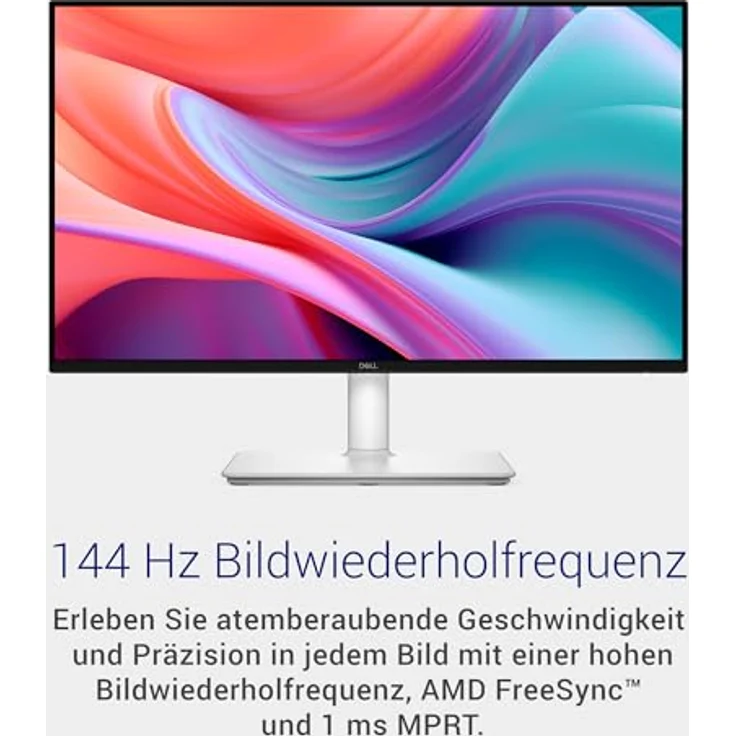 Dell S2425HSM 24 Plus Monitor, Full HD (1920x1080), 144Hz, IPS, 1ms MPRT, 99% sRGB, Höhenverstellbar, Eingebaute Lautsprecher, Weiß – Bild 3