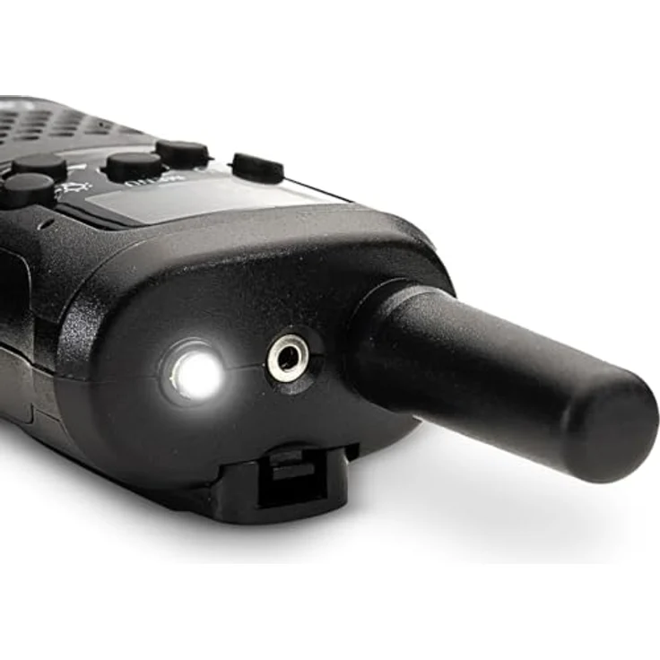 Casativo 2er-Set PMR-Funkgeräte, Walkie Talkie mit VOX und Taschenlampe, 10 km Reichweite, 8 Kanäle, für Abenteuer, Camping und Wandern – Bild 5