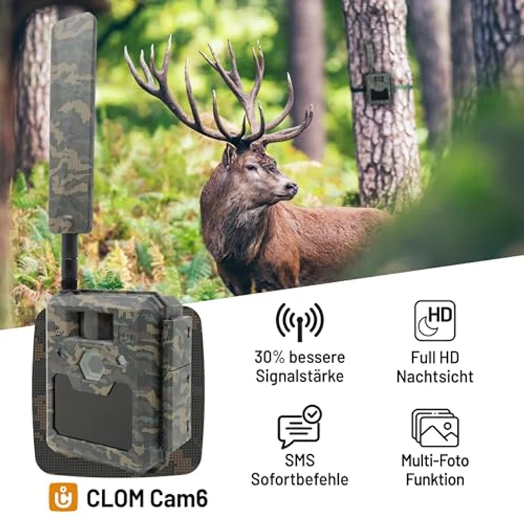 ICUserver ICU CLOM Cam 6, Wildkamera mit Full-HD-Nachtsicht, 30 % verbesserter Konnektivität und SMS-Befehlen – Bild 2