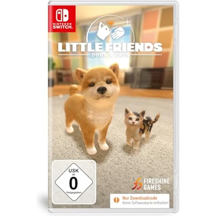Fireshine Games Little Friends: Dogs & Cats, Haustier-Simulation für Nintendo Switch mit über 600 Accessoires und 12 Tierarten, Code in Box – Bild 1