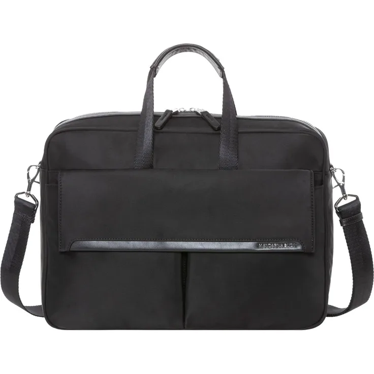 Mandarina Duck Hunter Urban Briefcase HWC01 (17"), Notebooktasche, glänzendes Nylon, schwarz