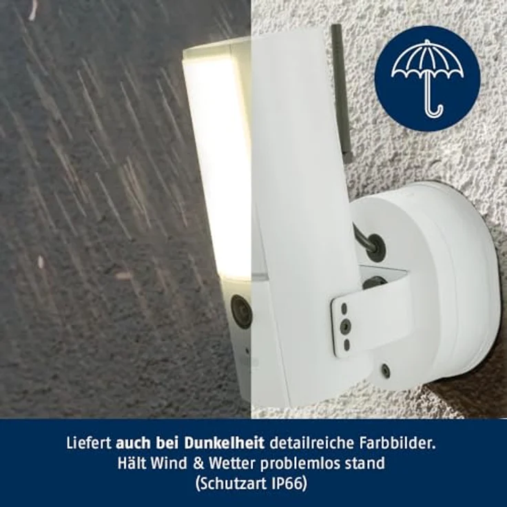 ABUS PPIC46520W, Kabellose WLAN IP Überwachungskamera mit LED-Außenleuchte und Gegensprechanlage, integrierte microSD-Karte, intelligente Bewegungserkennung, weiß – Bild 6