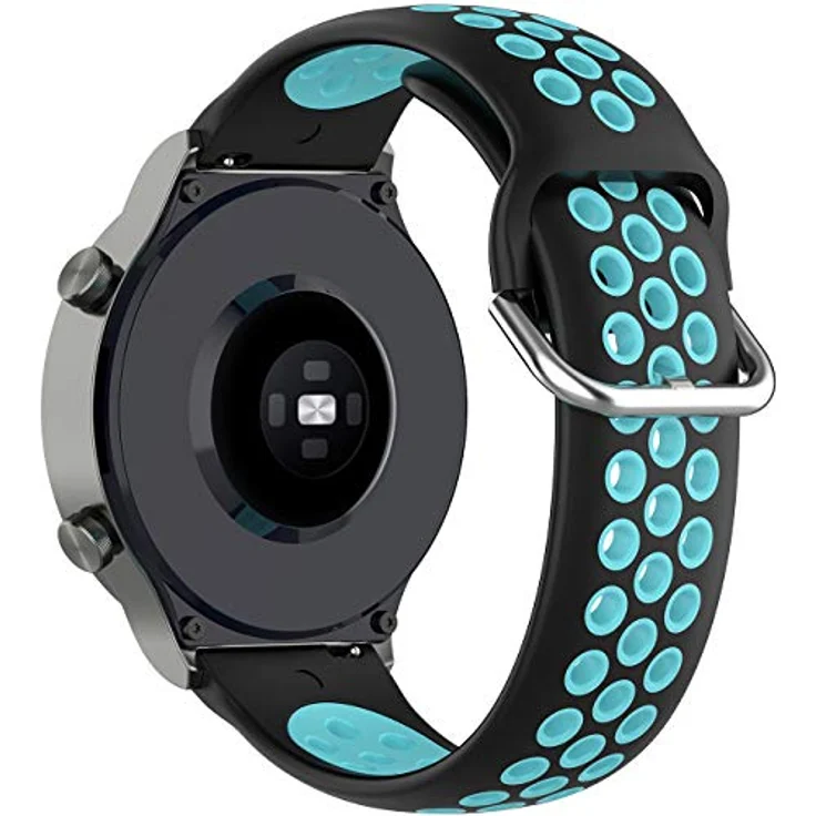 Shieranlee Soft Silicone Band für Huawei Watch GT2 PRO, 22mm Armband compatible mit YAMAY SW022, Imilab KW66, Haylou RT LS05S, One Plus - Schnellwechsel-Pin, rostfreier Edelstahlverschluss – Bild 3