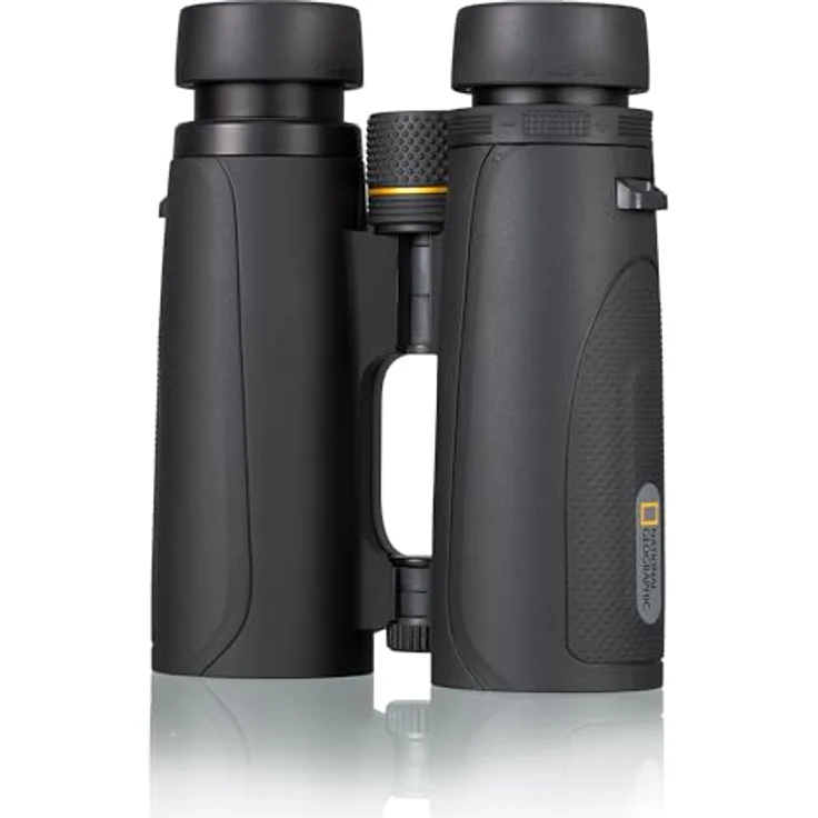 National Geographic Fernglas Luchs 10x42, wasserdicht, 10x Vergrößerung, 42mm Objektiv, BaK-4 Glas, Mehrschichtvergütung, Twist-up-Augenmuscheln – Bild 3