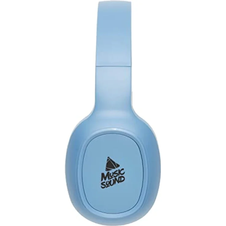 Music Sound | Bluetooth Kopfhörer Basic | Ohrmuschel-Bluetooth-Kopfhörer mit Ausziehbarem Kopfband – 8 Stunden Akkulaufzeit – 2 Stunden Ladezeit – LED-Anzeige und AUX-Eingang – Farbe Blau – Bild 3