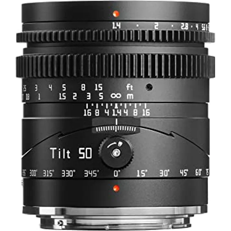 TTArtisan TTArtisan 50 mm f1.4 Neigungsobjektiv, Vollrahmen, manuelle Hochformatlinsen, große Blende, kompatibel mit Nikon Z Mount