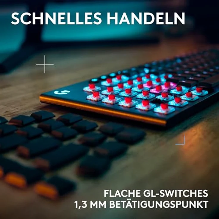 Logitech G G915 X LIGHTSPEED low-profile gaming keyboard, Linear - Deutsches QWERTZ-Layout - Schwarz – Bild 3
