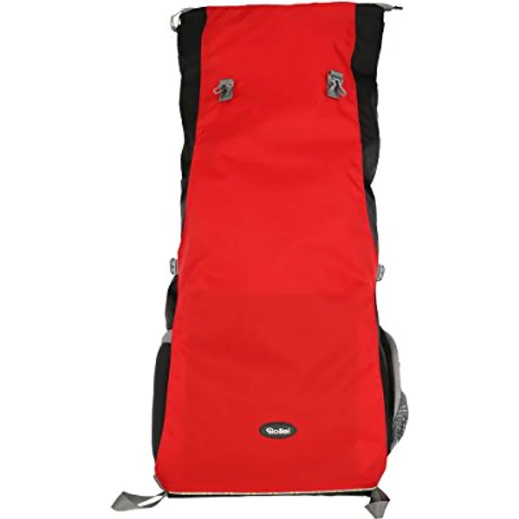 Rollei Traveler Fotorucksack Canyon L - Professioneller Outdoor Fotorucksack, inkl. separatem Einsatz für die Kameraausrüstung, Stativhalterung und Laptopfach - Größe L (35 L) - Sunset (Schwarz-Rot) – Bild 4