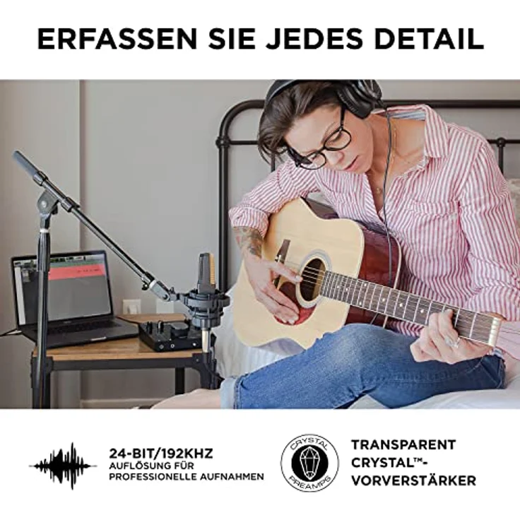 M-Audio AIR 192 | 6 - 2-in-2-out USB Audio- - MIDI-Schnittstelle mit ProTools und Ableton Live Recording Software mit Studio Effekten und Instrumenten – Bild 3