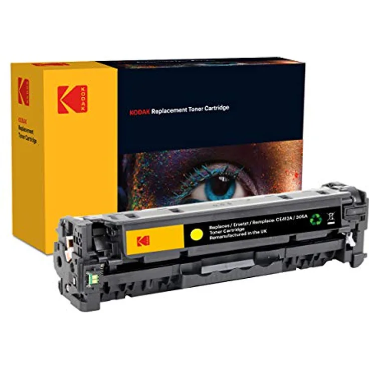 Kodak Supplies 185H241204 Toner gelb, 2300 Seiten, kompatibel mit HP CLJPROM252 (CF412A/410A)
