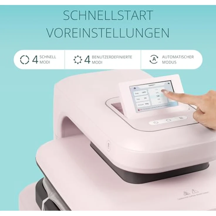 LOKLiK ImPress Auto Heat Press 2, Transferpresse mit 38x38 cm Heizplatte, bis 210° Temperatur, 1500W Leistung – Bild 4