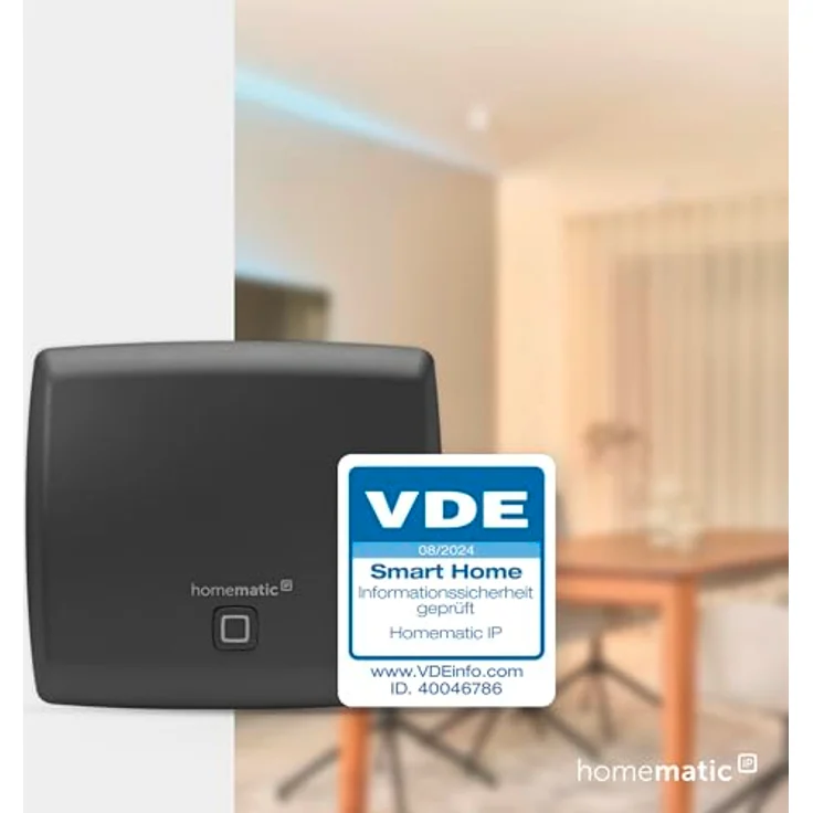 Homematic IP Smart Home Access Point (HmIP-HAP-A), Cloudbasierter Smart Home Hub mit intuitiver App-Steuerung, anthrazit – Bild 6