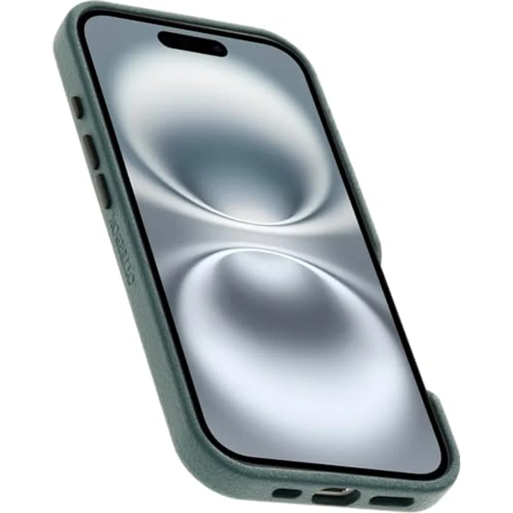OtterBox Symmetry Series Cactus Leather MagSafe Hülle für iPhone 16, stoßfest, sturzsicher, dünne Schutzhülle, 3X getestet nach Militärstandard, Grün – Bild 3