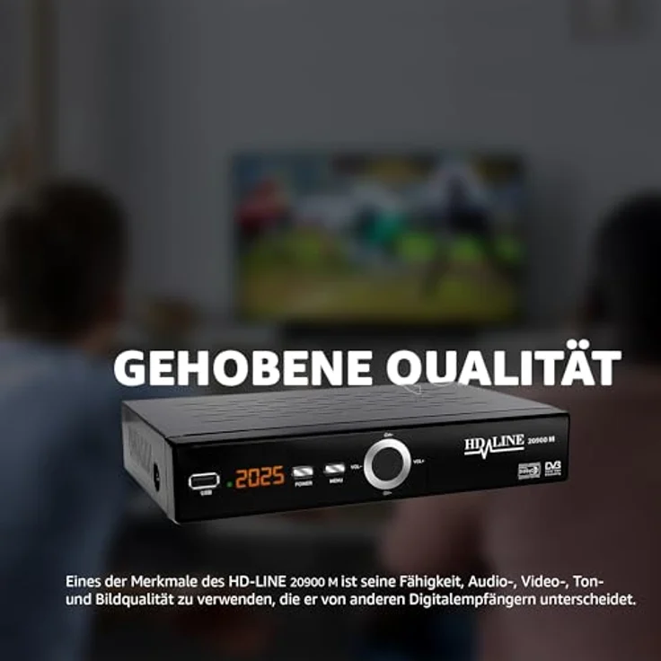 Echosat HD-Line 20900 M DVB-S/S2, HDMI, EPG, schwarz – Bild 4