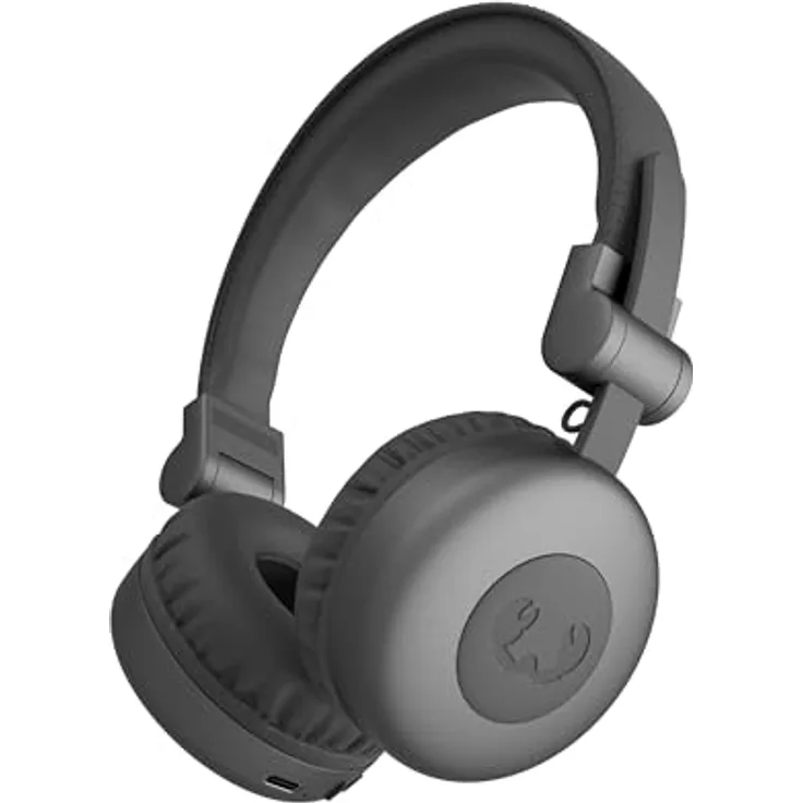 Fresh 'n Rebel Code Core, Bluetooth-Kopfhörer on-Ear, kabellos, 30 Stunden Spielzeit, mit Mikrofon und Sprachassistent, Lautstärkeregler und Wiedergabe/Pause-Tasten, faltbar (Storm Grey)
