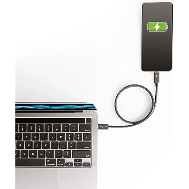 StarTech Thunderbolt 4 Kabel, 1.6FT (50CM), USB 4.0, 40 Gbit/s, 100 W Power Delivery, Full-8K Video – Bild 7