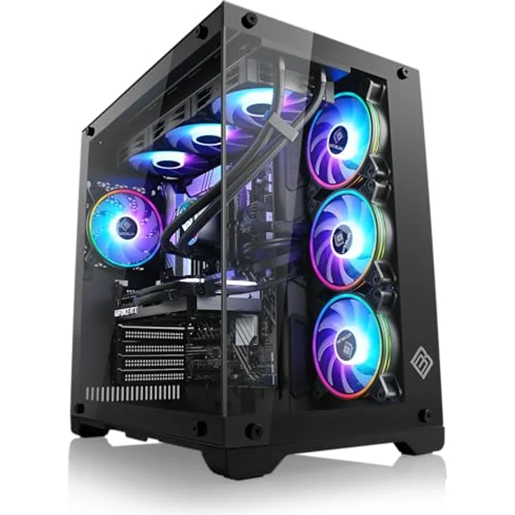 Boost Boxx Gaming PC mit Windows 11 Home, AMD Ryzen 7 7800X3D, 2000 GB M.2 SSD, NVIDIA GeForce RTX 5070 Ti, ASUS Mainboard, USB 3.2, M11820H – Bild 1