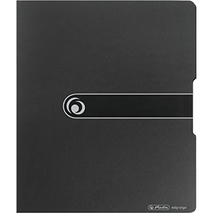 Herlitz Präsentationsordner, Ringbuch A4 PP 2-Ring 2,7cm opak schwarz – Bild 3