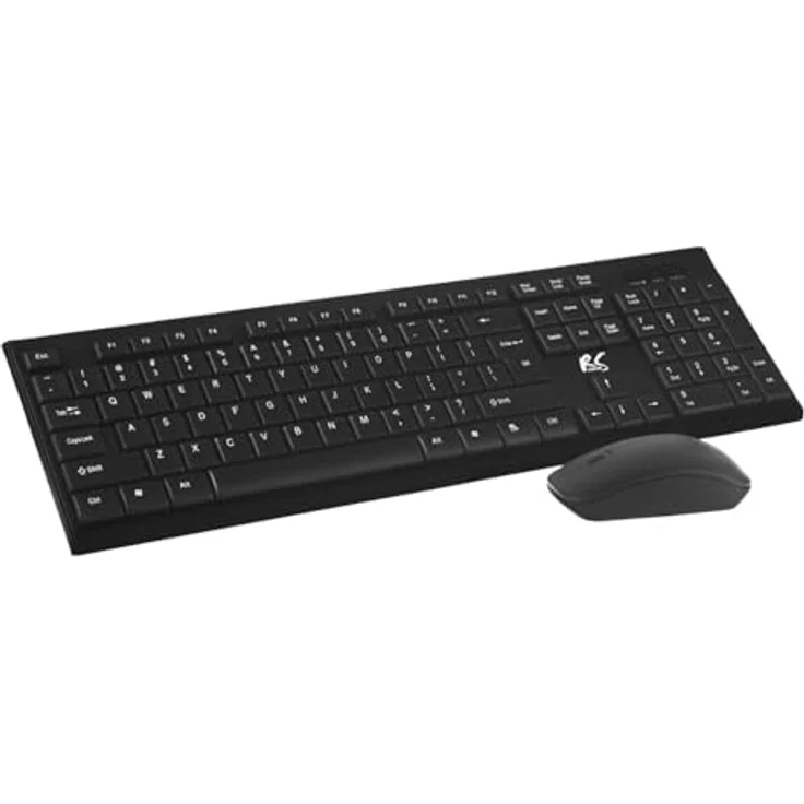 NanoRS RS580 + RS704 Tastatur (Gaming Tastatur Maus Mauspad Set) - Kabellos, RGB-LED-Hintergrundbeleuchtung, schwarz – Bild 7
