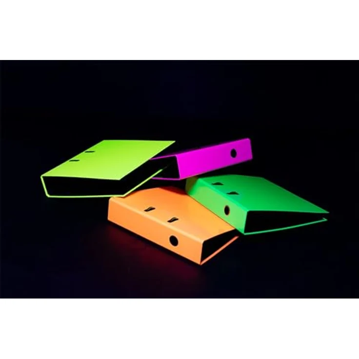 HERMA Aktenordner A4 Neon Gelb, Ringbuchordner mit 70 mm Rückenbreite und Metallmechanik – Bild 5