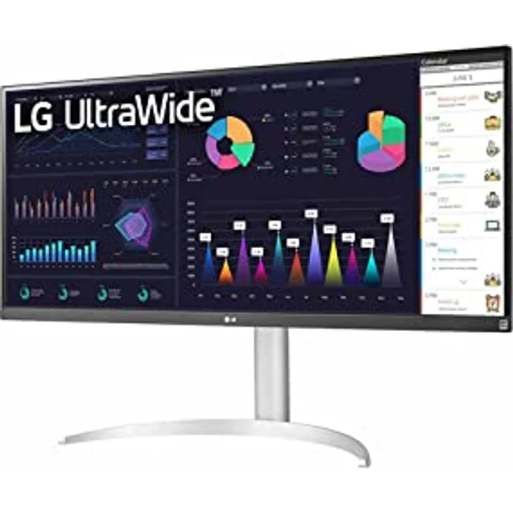LG 34WQ650-W Office-Monitor 86,4 cm (34") WFHD LCD Silber, Weiß – Bild 2