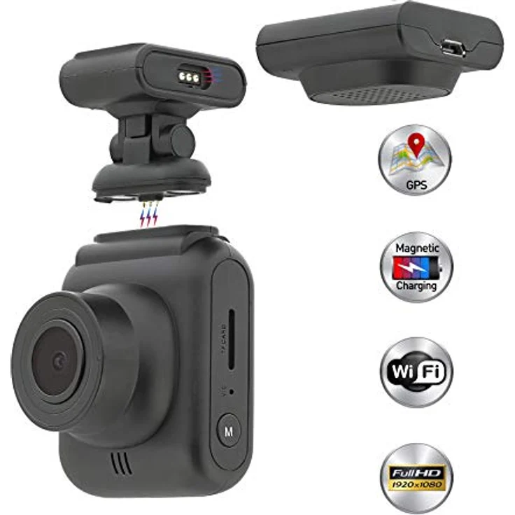 TELLUR Dash Patrol DC2-Autokamera, GPS, FullHD 1080P, G-Sensor erkennt Aufprall und startet die Aufzeichnung, Parküberwachungsfunktion, Schwarz – Bild 5