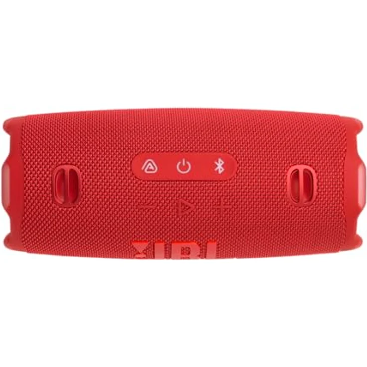 JBL Charge 6, tragbarer Bluetooth-Lautsprecher, 28 Stunden Akkulaufzeit, IP68 wasserdicht, Staub- und stoßfest, Pro Sound mit AI Sound Boost, Auracast Multi-Speaker, Rot – Bild 4