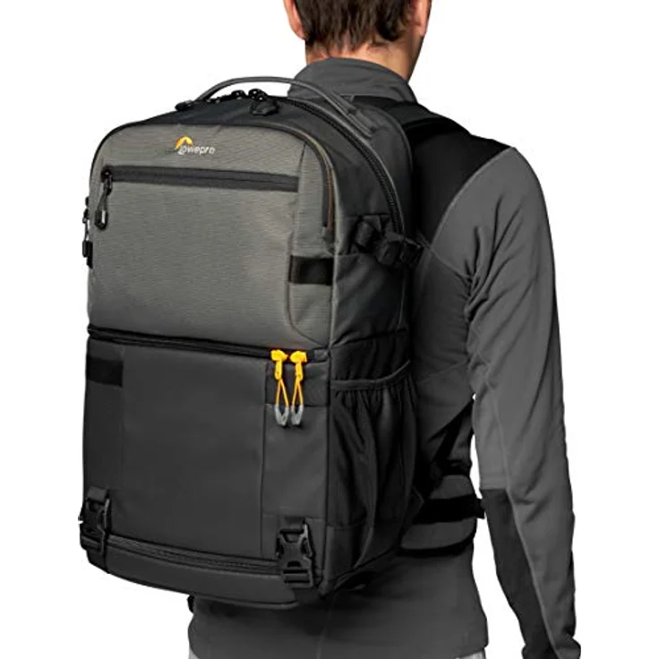 Lowepro Fastpack PRO BP 250 AW III Kamerarucksack - Kameratasche - Fotorucksack für spiegellose und DSLR-Kameras wie Nikon D850, 300D, mit Zugang per QuickDoor, Fach für 15-Zoll-Laptop, Ripstop – Bild 4