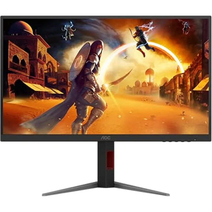 AOC Gaming U27G4XM, 27 Zoll UHD 4K Monitor, 1ms Reaktionszeit, 160 Hz bei UHD oder 320 Hz bei FHD, G-Sync kompatibel, HDR1000, schwarz-rot – Bild 2