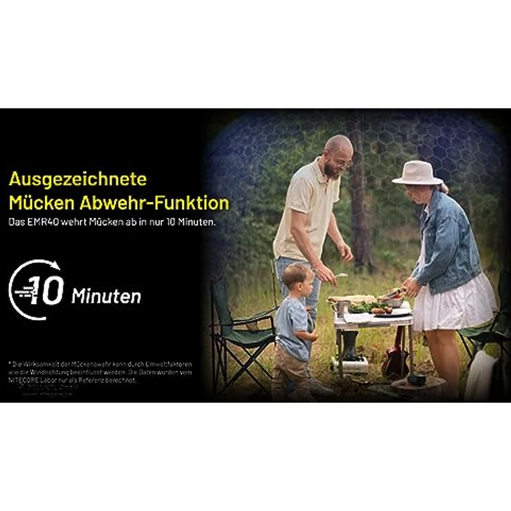 Nitecore EMR40, Mückenabwehrgerät mit 7800mAh Akku für Outdoor-Anwendungen – Bild 6