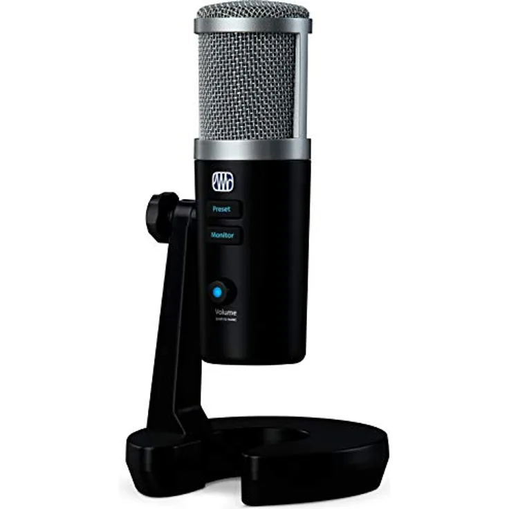 PreSonus Revelator, USB-Kondensatormikrofon mit Softwarepaket für Podcasting, Aufnahme, Streaming, mit integrierten Spracheffekte und Loopback-Mixer für gaming und Interviews über Skype, Zoom, Discord