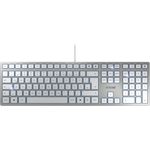 CHERRY KC 6000 Slim - USB Keyboard - Ultraflaches Design - Kabelgebunden - Deutsches Layout - QWERTZ Tastatur - Silber