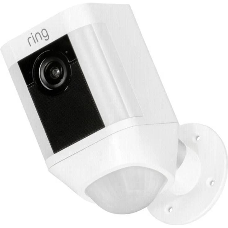 Ring Spotlight Cam Battery, HD Sicherheitskamera mit LED-Licht, Sirene und Gegensprechfunktion, Batterie betrieben, weiß – Bild 2